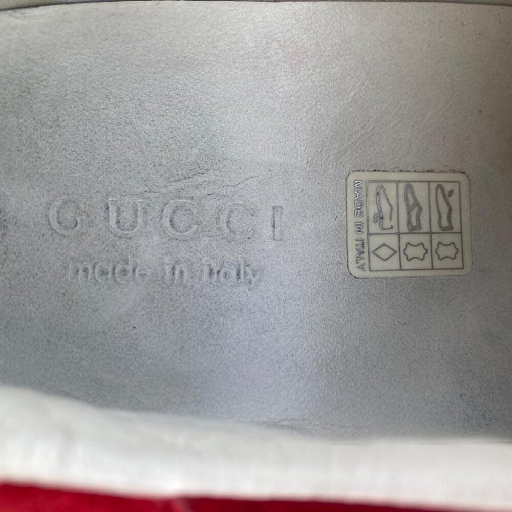 Vintage Gucci Prince Nappa Moorea Rosso Red Suede Sneaker Trainer Shoes 8.5G - Picture 13 of 13